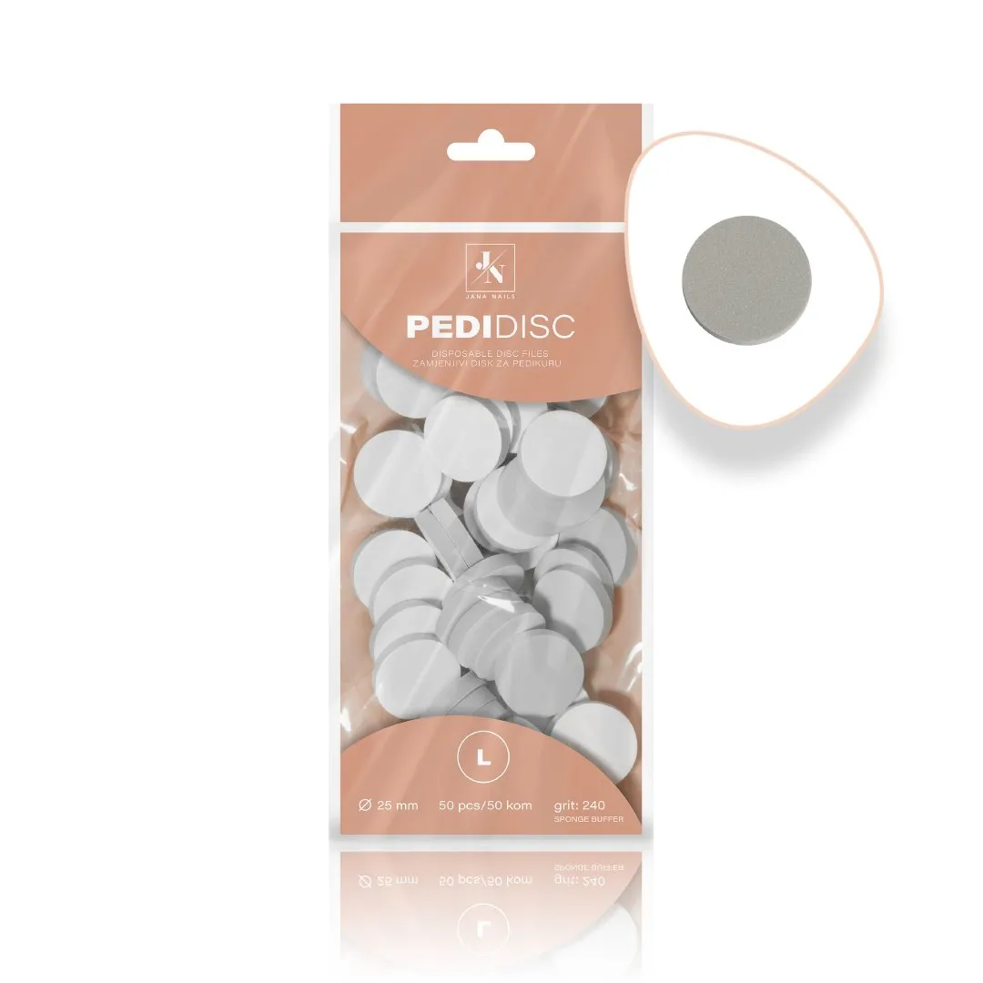PediDisc náhradné disky sponge buffer L #240 grit – 50 ks