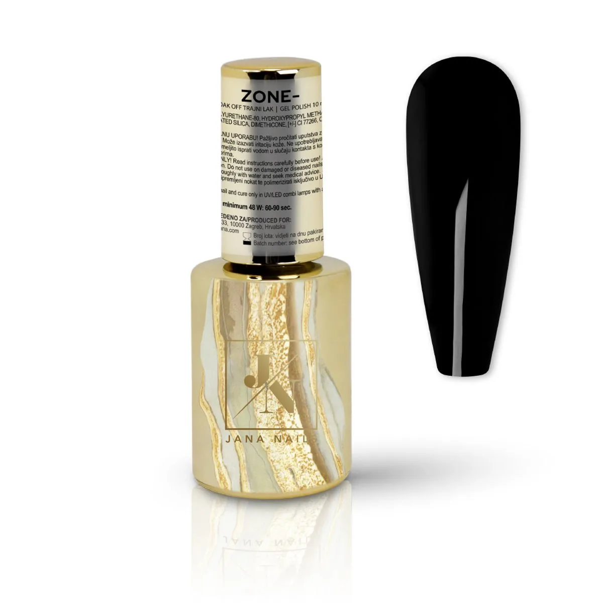 J.-Laque Zone- Ultra Black gel polish - 10 ml