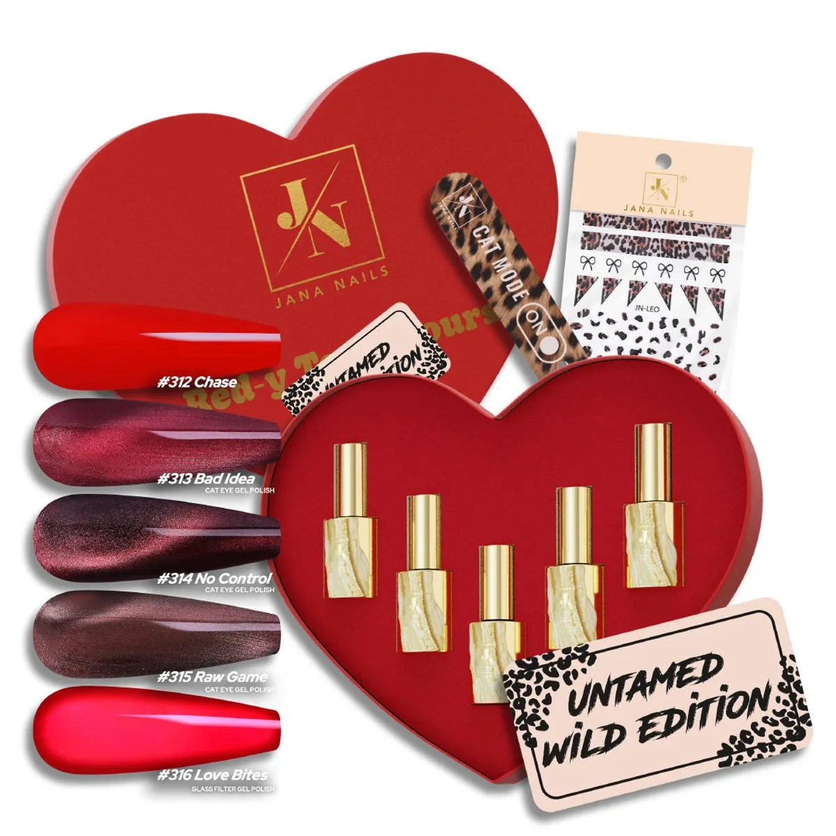 Untamed Wild Edition box - 5 pcs (leo stickers & mini file)