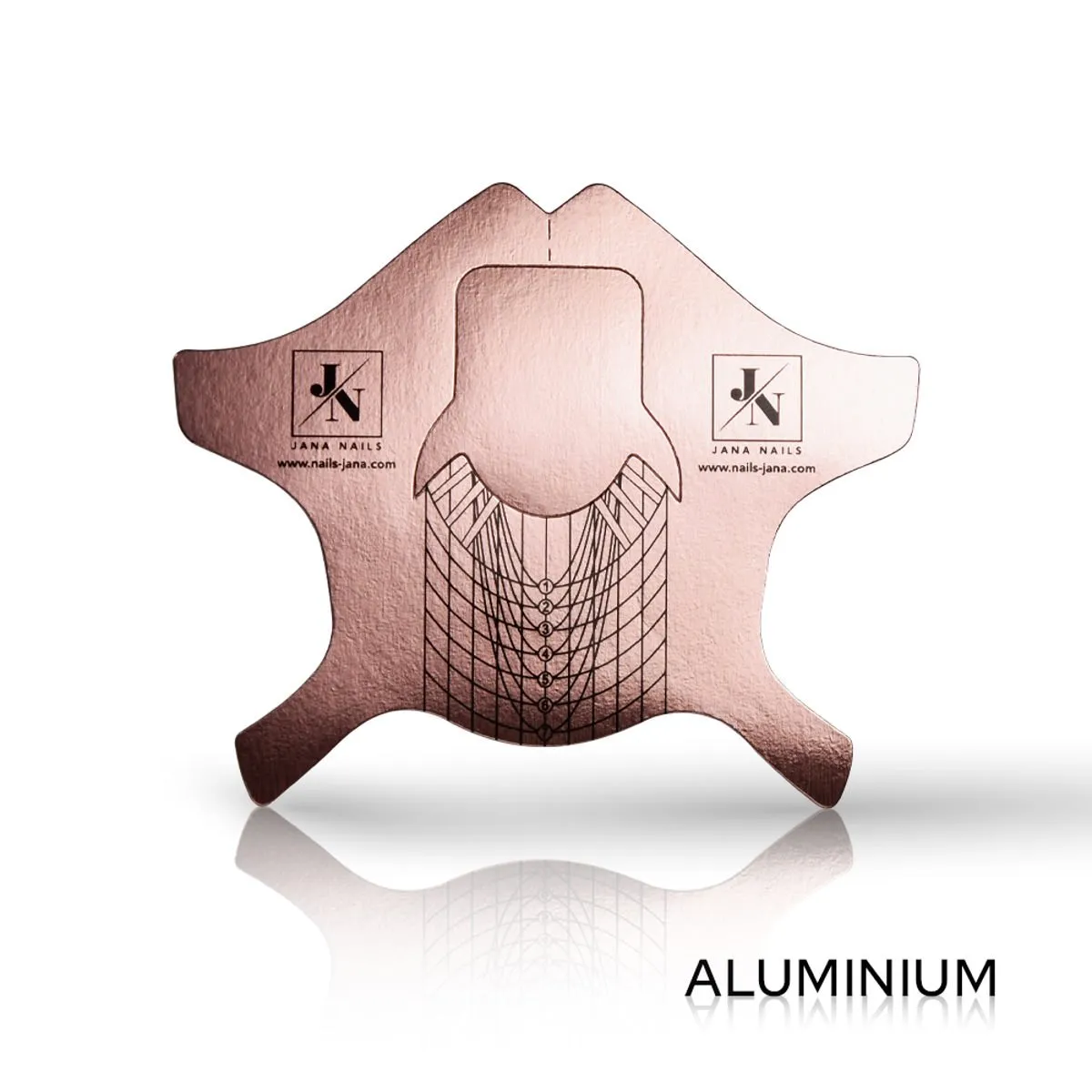 Jn rose gold hliníková šablóna / small – 500 pcs