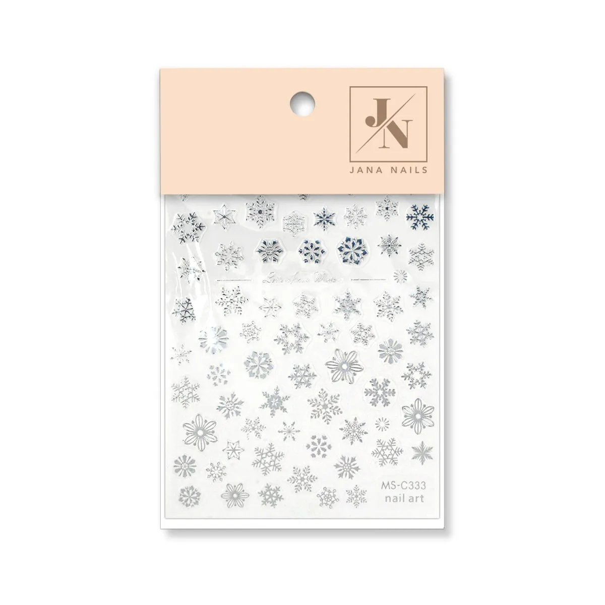 Nail stickers Winter 02 silver