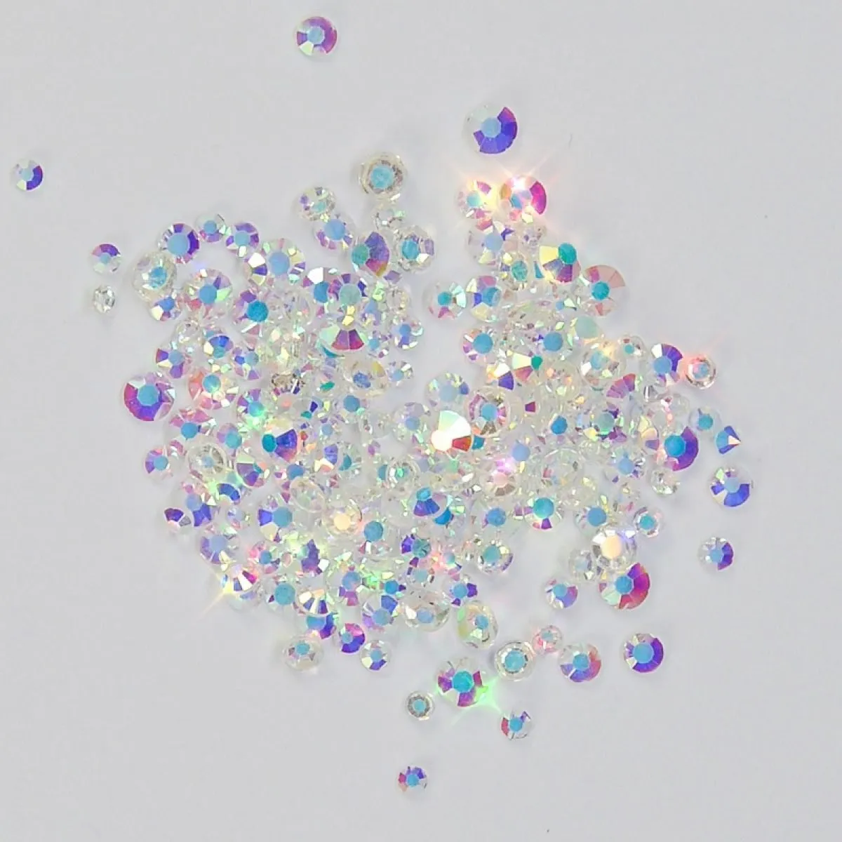 Mix Zircons Aurora white - 250pcs