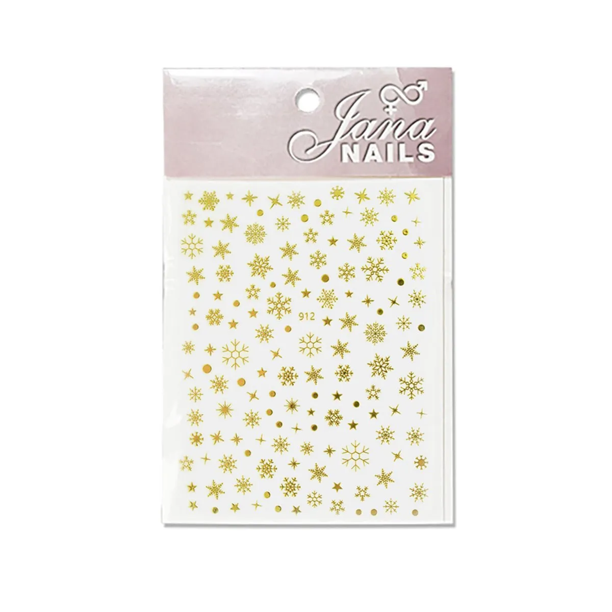 Nail stickers wintermix / gold