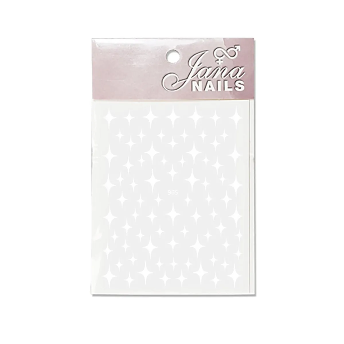 Nail stickers stars / white