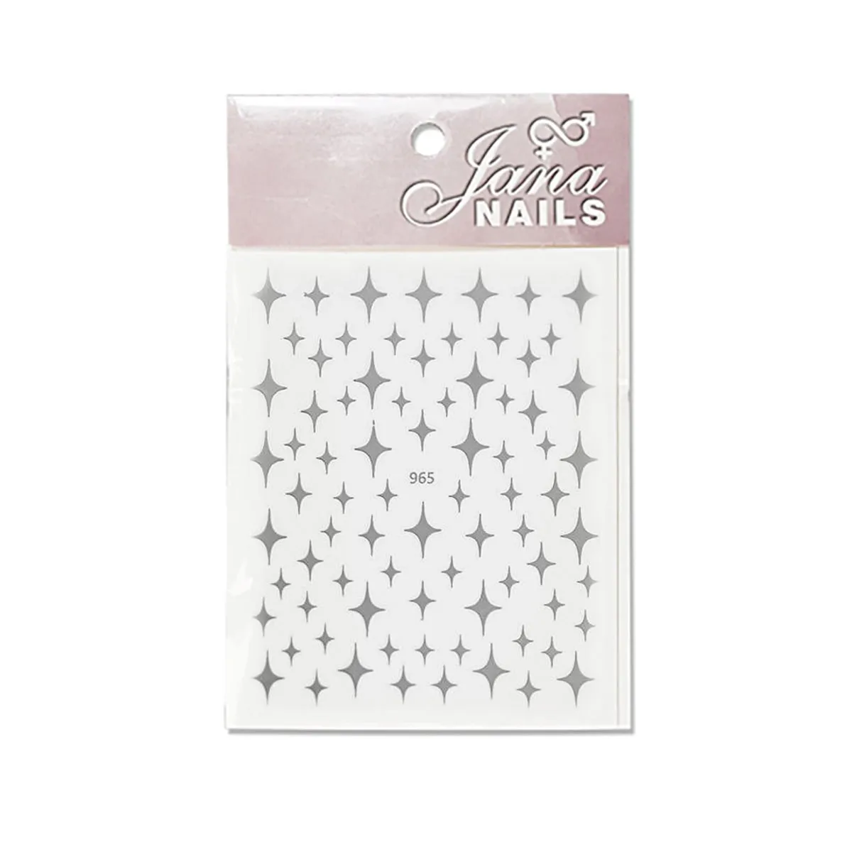 Nail stickers stars / silver