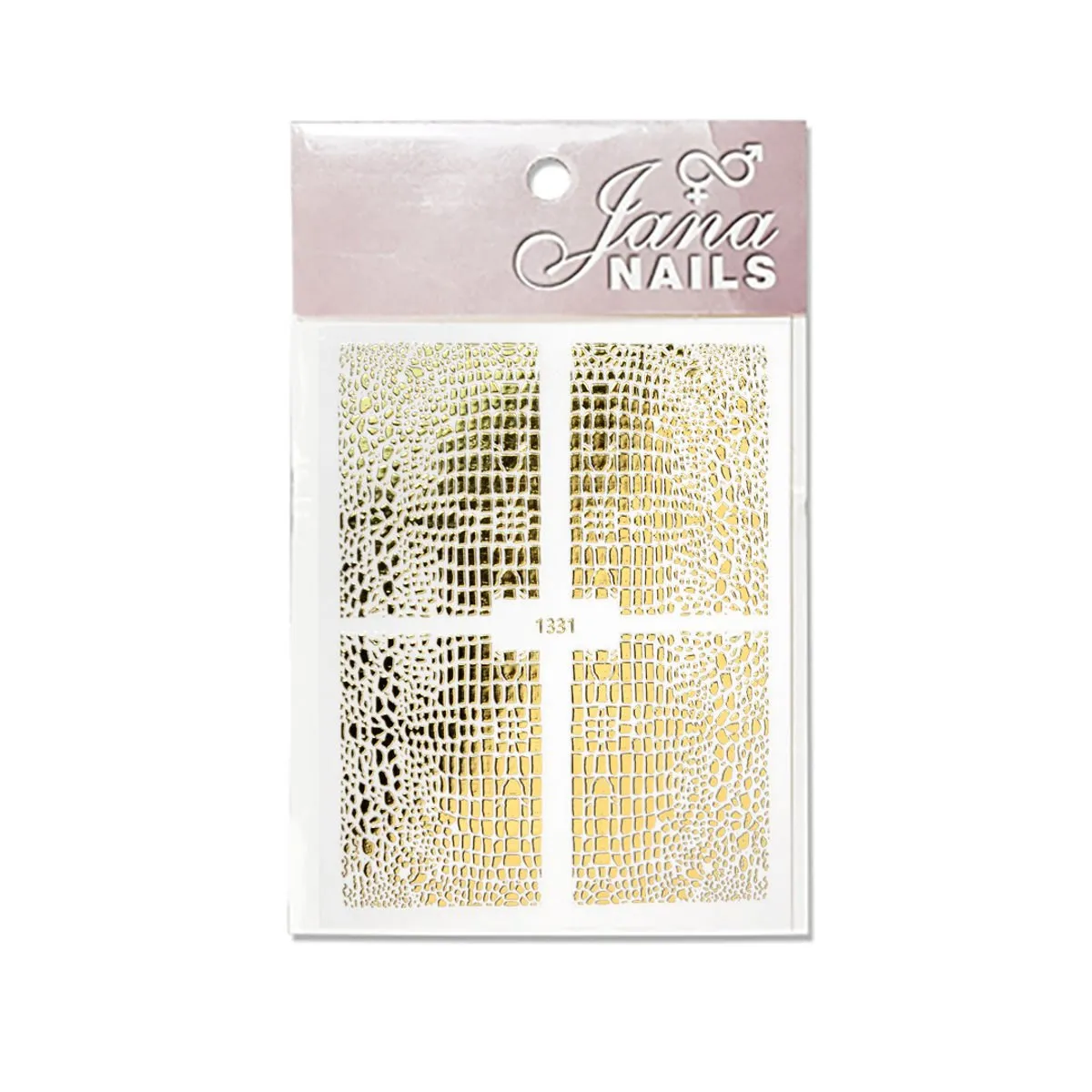 Nail stickers animal print No1 / gold