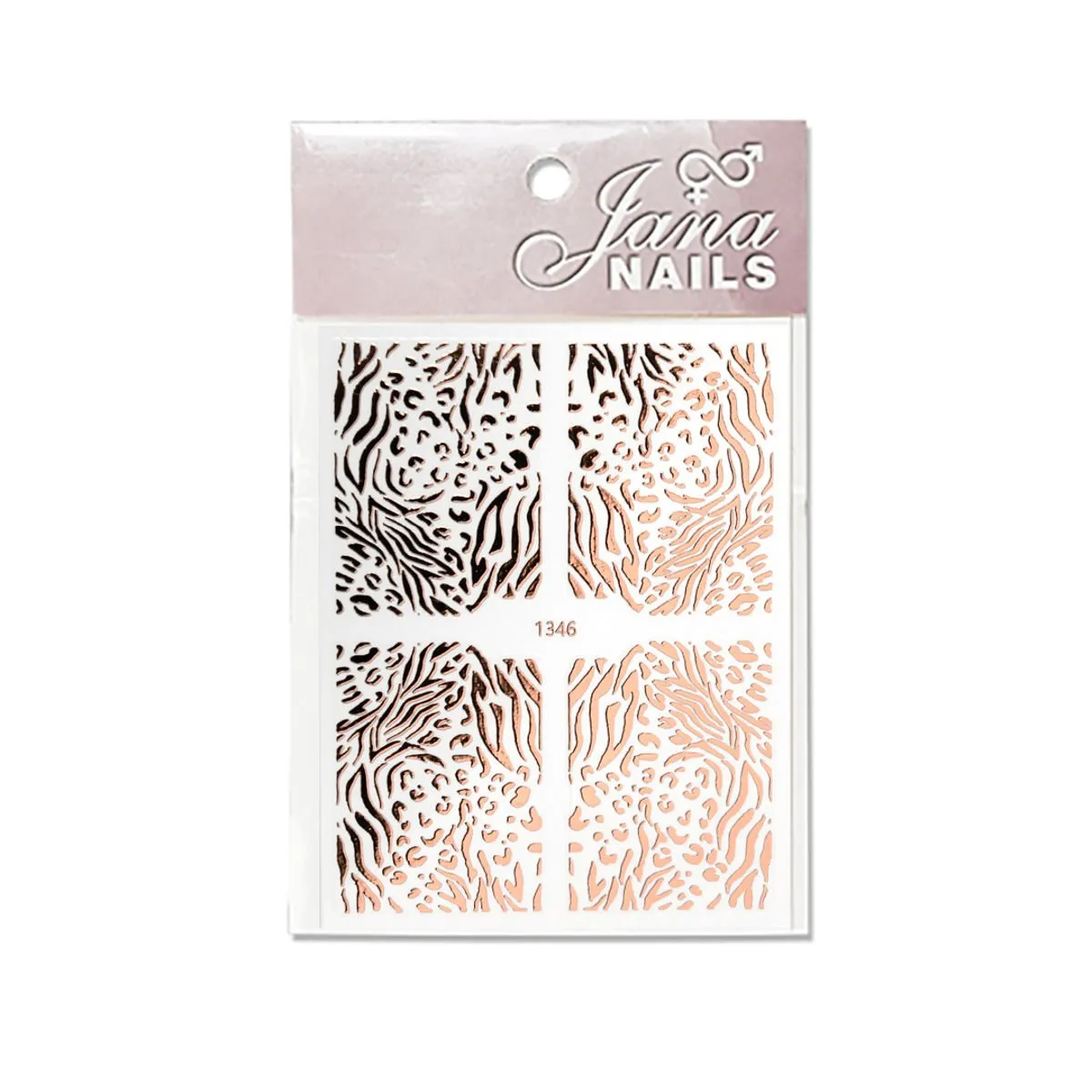 Nail stickers animal print No4 / rose gold