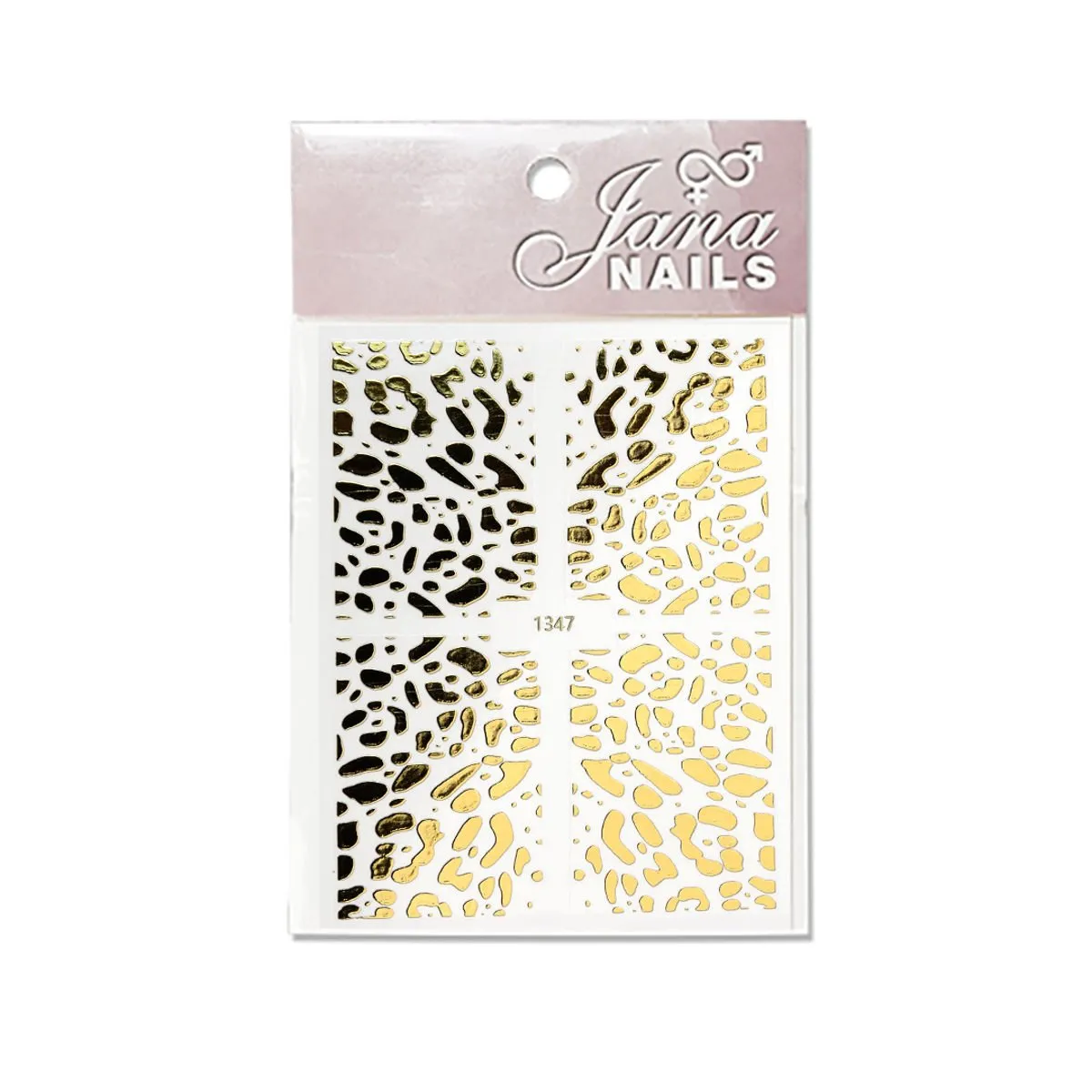Nail stickers animal print No6 / gold