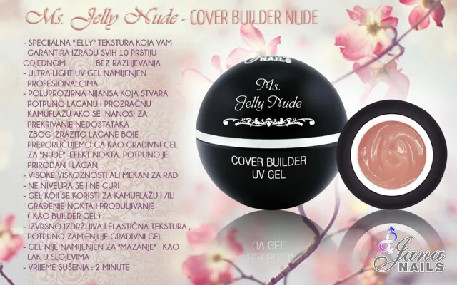 Ms. Jelly Nude cover builder gel - 50 g – foto 4