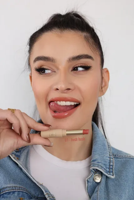 Silky glossy lipstick - 01 Hush Hush 6 g – foto 4