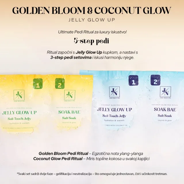 Golden Bloom - Jelly pedi ritual 2 x 50 g – foto 3