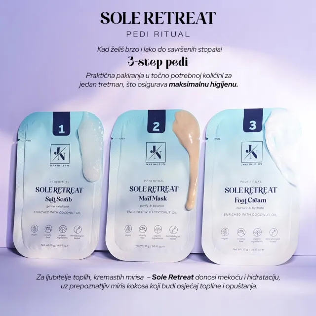 Sole Retreat - 3 step pedi ritual 3 x 15 g – foto 6