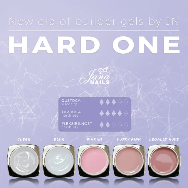 Hard One builder gel Blur - 15 g – foto 4