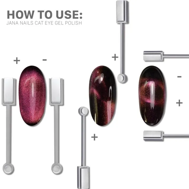 Cat eye double side magnet strong - 1 pcs – foto 2