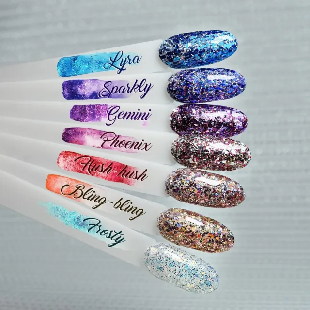 Color gel Extreme Glitter Lyra - 5 g – foto 2