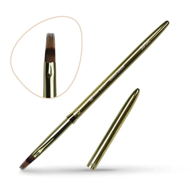 Long ombre brush gold