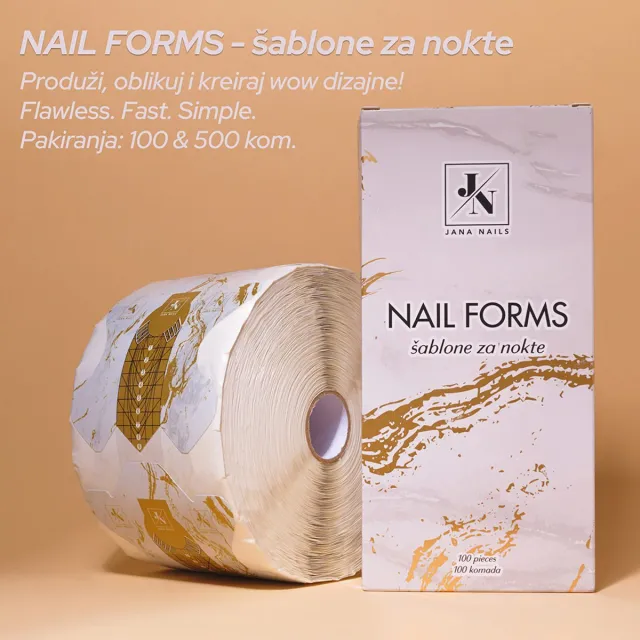 JN gold butterfly paper forms - 500 pcs – foto 3