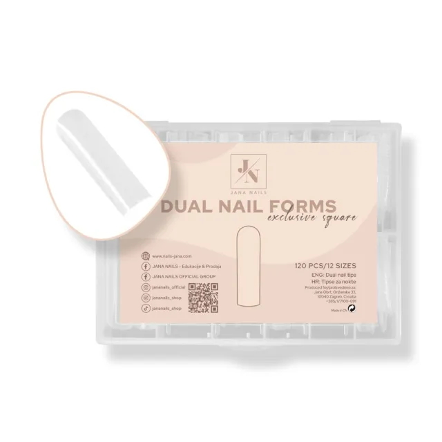 Dual nail form - Exclusive Square 120 pcs