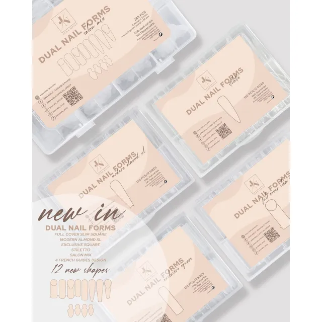 Dual nail form - Exclusive Square 120 pcs – foto 3