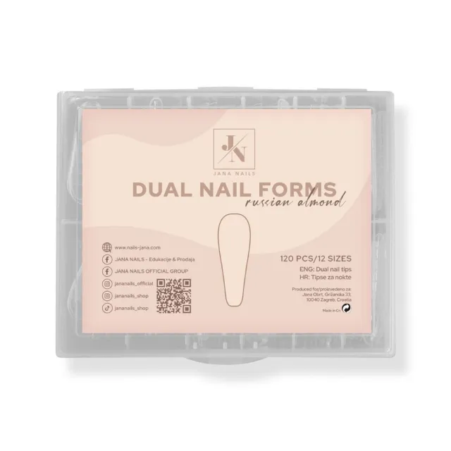 Dual nail form - Russian almond-long 120 pcs – foto 2