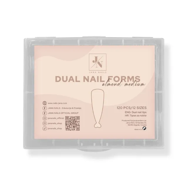 Dual nail form - Almond medium 120 pcs – foto 2