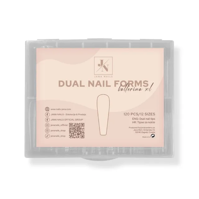 Dual nail form - Ballerina XL 120 pcs – foto 2