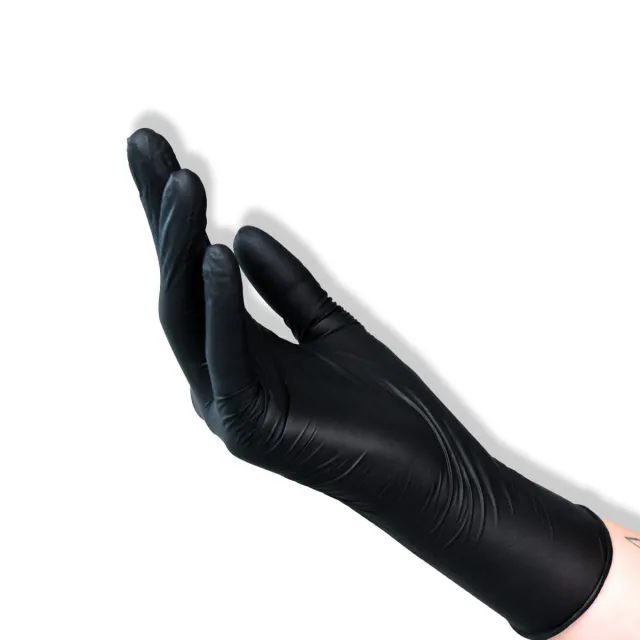 Rukavice nitrilové black M - 100 ks/balenie