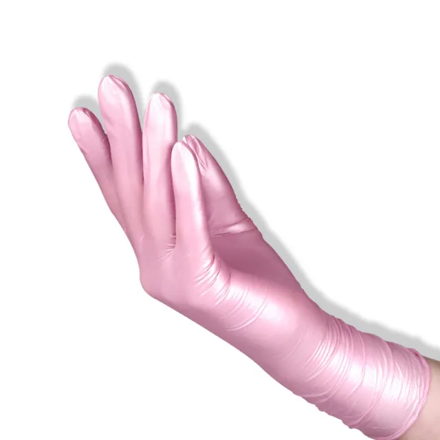 Rukavice nitrilové perla pink S - 100ks/balenie