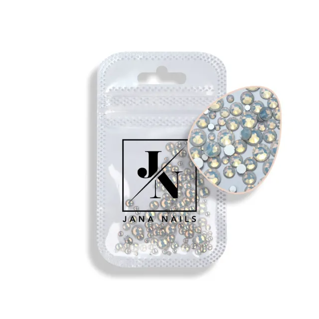 Opal White kamienky mix size 100 pcs