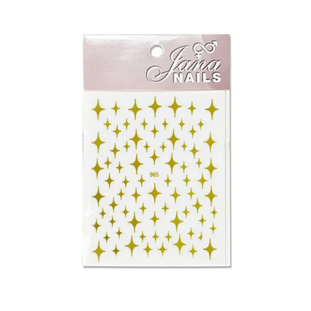 Nail stickers stars / gold