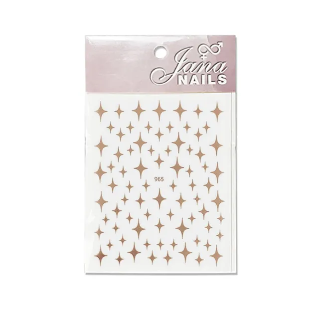 Nail stickers stars / rose gold