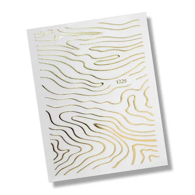 Nail stickers lines / gold – foto 3