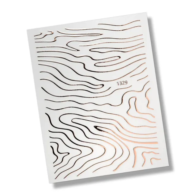 Nail stickers lines / rose gold – foto 2