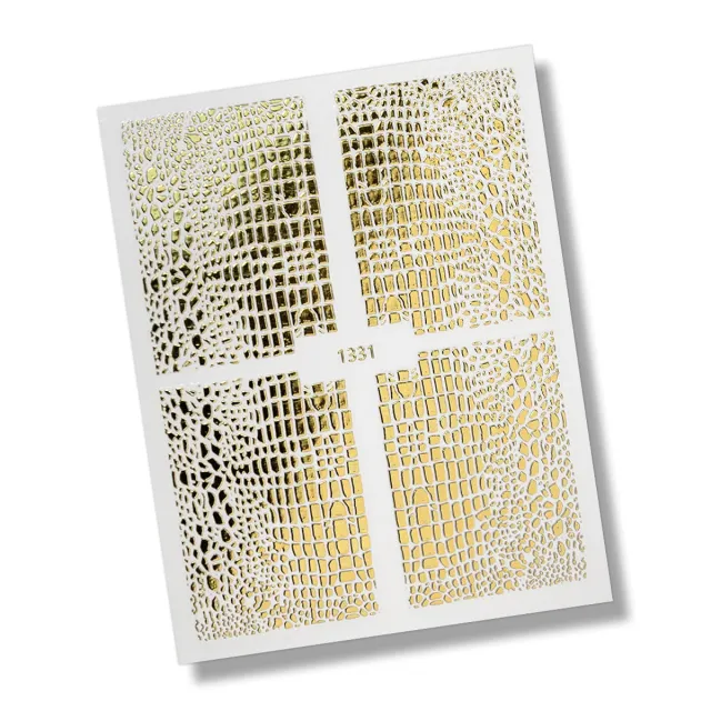 Nail stickers animal print No1 / gold – foto 2