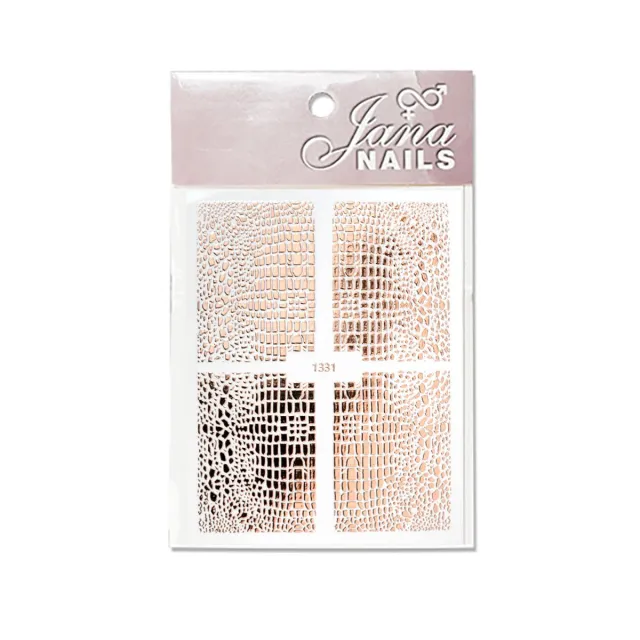 Nail stickers animal print No1 / rose gold