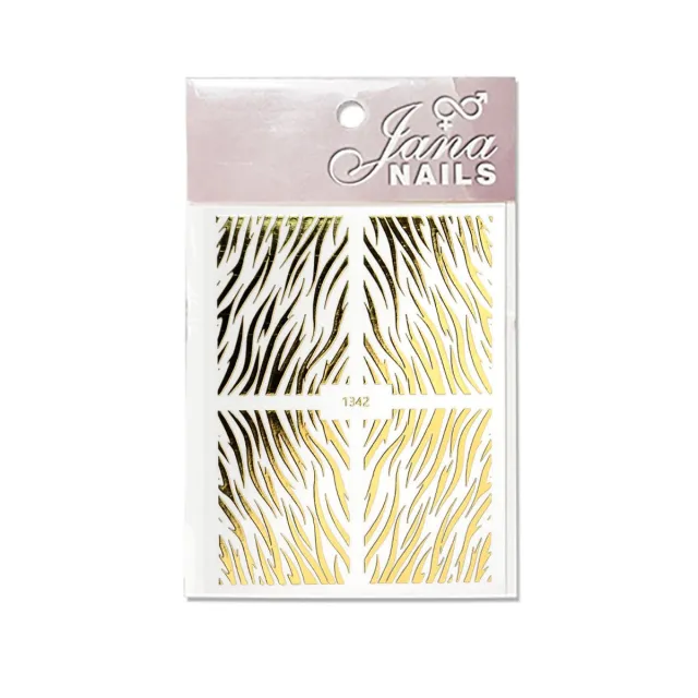 Nail stickers animal print No3 / gold