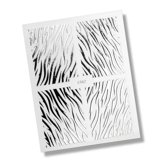 Nail stickers animal print No3 / silver – foto 2