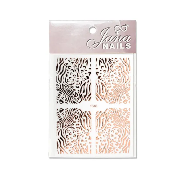 Nail stickers animal print No4 / rose gold
