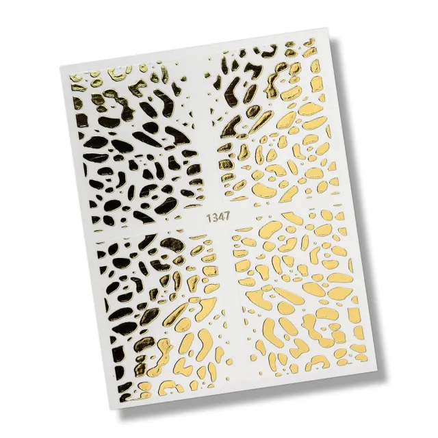 Nail stickers animal print No6 / gold – foto 2