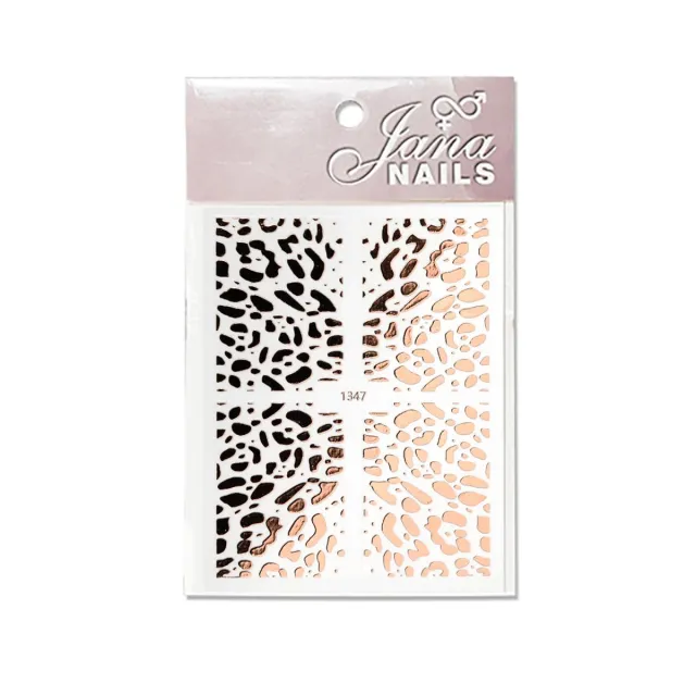 Nail stickers animal print No6 / rose gold